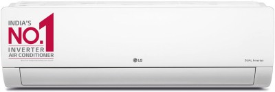 LG Super Convertible 6-in-1 Cooling 1 Ton 5 Star Split Dual Inverter AI, 4 Way Swing, HD Filter with Anti-Virus Protection AC - White(PS-Q13ENZE, Copper Condenser)