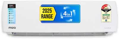 MarQ by Flipkart 1.5 Ton 3 Star Split Inverter 4-in-1 Convertible with Turbo Cool Technology AC  - White(153IBP24WQ1, Copper Condenser)