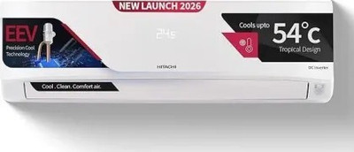Hitachi 2025 Model 1.5 Ton 5 Star Split Inverter AC(RAS.V518PCDIBT1, White)