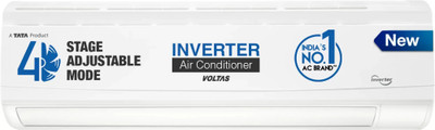 Voltas 2024 Model 1.5 Ton 5 Star Split Inverter AC  - White(185V CAS(4503690), Copper Condenser)