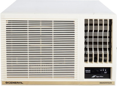 O-General 1.8 Ton 5 Star Window Inverter AC with Wi-fi Connect  - White Gold(AXGB22CHAA-B, Copper Condenser)