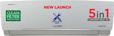 Lloyd 2025 Model 1 Ton 3 Star Split Inverter AC  - White(GLS12I3FWAEA, Copper Condenser)