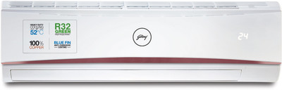 Godrej 4-Way Air Swing 2023 Model 2 Ton 3 Star Split with Anti-Dust Filter AC  - White(SFC 24LTC3-WWR, Copper Condenser)