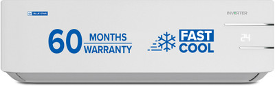 Blue Star 2025 Model 1.5 Ton 3 Star Split Inverter AC - White(ID318YKU, Copper Condenser)