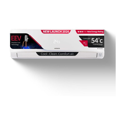 Hitachi 2026 Model 2 Ton 3 Star Split Inverter AC(RAS.E322PCDIB, White)