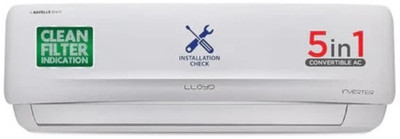 Lloyd 2 Ton 3 Star Split Inverter AC with Wi-fi Connect  - White(GLS-24I3KWASC, Copper Condenser)