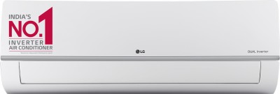 LG AI Convertible 6-in-1 Cooling 2023 Model 1.5 Ton 3 Star Split AI Dual Inverter 2 Way Swing, HD Filter with Anti-Virus Protection AC  - White(RS-Q19ENXE, Copper Condenser)