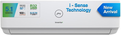 Godrej 1.1 Ton 3 Star Split Inverter AC  - White(SIC 13DTC3-WWB, Copper Condenser)