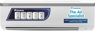 Daikin 2024 Model 0.9 Ton 3 Star Split AC  - White(FTL30UV16V1, Copper Condenser)