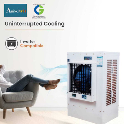 ARINDAMH 105 L Desert Air Cooler(Creamy White & black, AROUSE 10 Lit)