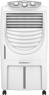 HAVELLS 35 L Room/Personal Air Cooler(White - Brown, Breezo 35)