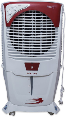 BHABURLY 55 L Desert Air Cooler(Red & White, POLO 55 Ltr Honeycomb Desert Air Cooler)