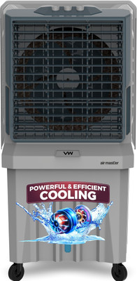 VW 100 L Desert Air Cooler With 3 side Honeycomb, Bacteria Free Cooling Pad Technology, Inverter Compatible(Grey, AirMaster 100)