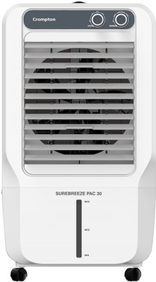 Crompton 30 L Room/Personal Air Cooler(Blue, White, ACGC-SUREBREEZE30)