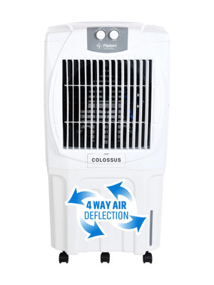 Flipkart SmartBuy 95 L Desert Air Cooler Powerful Air Throw, Honeycomb(White, Grey, Colossus 95)