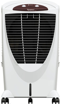 Symphony 65 L Desert Air Cooler(White, Mastercool 65 XL+ With Whisper-quite performance & 4-side honeycomb pads)