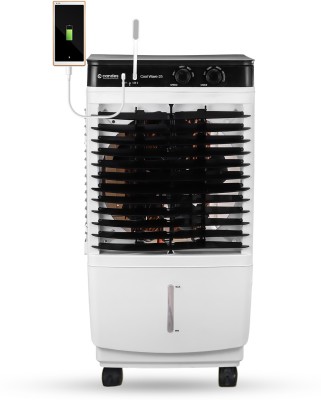 Candes 25 L Room/Personal Air Cooler(White Black, CoolWave)