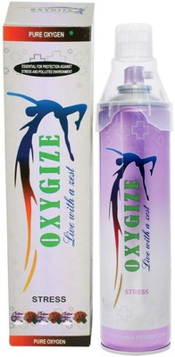 oxygize Portable Stress Flavour Oxygen Can Cylinder Respiratory Exerciser with Inbuilt mask Protect For Air Pollution, Quick Recovery, boosting immune system (150 Breaths Approx.) Portable Oxygen Can