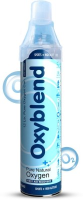 OXYBLEND Portable Oxygen Cylinder- 12 Liter In Pack with 250 Puff For Travel & Home Use Portable Oxygen Can