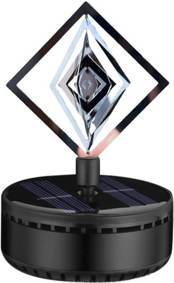 GlowMyst Solar Diamond Spinning AF Car Freshener Diffuser Solar Car Air Freshener(1 Units)