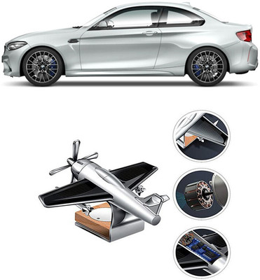 YUNEIK Car Solar Air Freshner Automatic Rotating Diffuser YK_SILVER-SINGLE-FAN-63(100 g)