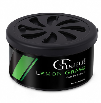 DeFEUR Organic Lemon Grass Car Perfume, Non-Liquid Fiber Freshener, Long-Lasting Blocks Fiber Car Perfume(40 g)