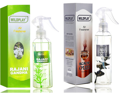 Formless rajnigandha, blackoud Spray Rajnigandha 250ml room freshener 1pc. and Blackoud 250ml room freshener 1pc.(2 x 125 ml)