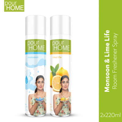 POUR HOME Monsoon & Lime Life Combo Of 2 Spray Monsoon & Lime Life Combo Of 2 Spray(2 x 220 ml)