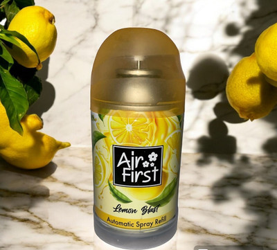 Air first LEMON REFILL PACK OF 1 PC Automatic Spray AIR FRESHNER REFILL FOR AUTOMATIC SPRAY MACHINE PACK OF 1 PC(225 ml)
