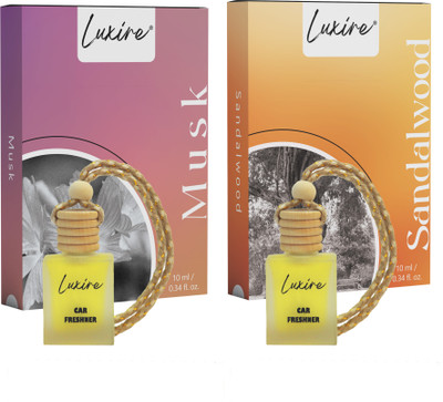 LUXIRE MUSK Car Freshener Diffuser LX02(2 x 10 ml)