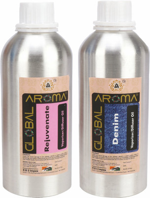 GLOBAL AROMA Fresh Aroma Oil, Diffuser REJUVENATE-DEMIM(2 x 125 ml)