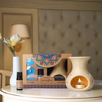 IRIS Amogha Tulsi Camphor Fragranced Aroma Diffuser Set Amogha Tulsi Camphor Fragrance Vaporizer(1 Units)