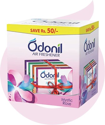 Odonil Special Combo Rose Jasmine Lavender Sandal Car Freshener Blocks(4 x 48 ml)