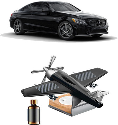 YUNEIK Car Aroma Air Freshener Perfume Solar Power Rotating Perfume Diffuser For Car Diffuser 50_YK-BLACK FAN-366(100 g)