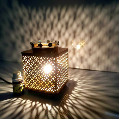 R.R.V. International Lemon Grass Diffuser/Burner Aroma Oil Decorative Electric Aroma Diffuser (Burner) for Home with 10ml Aroma Oil_ R 1982(10 ml)