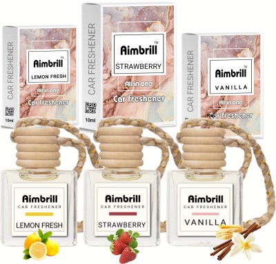 aimbrill Lemon, strawberry, Vanilla Car Freshener Diffuser(3 x 10 ml)