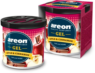 areon GEL apple&cinnamon Car Freshener Diffuser Gelcarperfume 013(80 g)