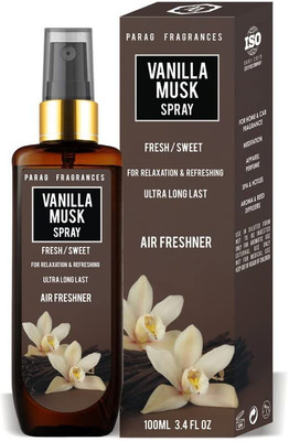 Parag Fragrances Vanilla Musk Room Car Freshener Spray Vanilla Musk Room(100 ml)