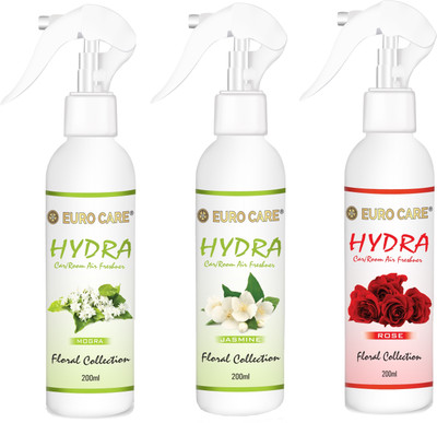 Euro Care Rose, Mogra, Jasmine Spray Rose-Mogra-Jasmine-Scent(600 ml)