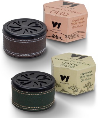 WEIRD WOLF Lemon Grass & Oud Car Freshener Blocks(2 x 90 g)