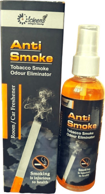 icleens Anti Smoke Tobacco Smoke Odour Eliminator Car Freshener Spray ICAS100(100 ml)