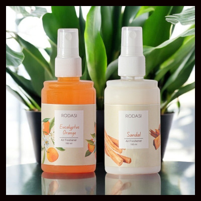 RODASI EUCALYPTUS ORANGE SANDAL Car Freshener Spray RDS_FEOSD100ML_143(2 x 100 ml)