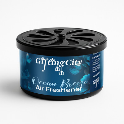 Enew Ocean Breeze Car Freshener Diffuser Ocean Breeze Diffuser Set Refresh Drive Car Gel Air Freshener - Ocean Breeze - 1 Pack(60 ml)