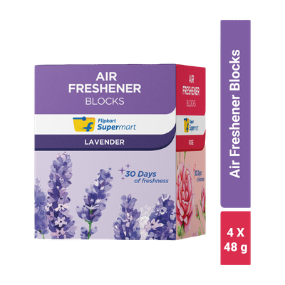 Flipkart Supermart Lavender, Sandal, Rose, Jasmine Blocks Air Freshener Blocks(4 x 48 g)