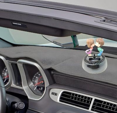 LAVITRA Aroma Car Freshener Diffuser Solar Kissing Couple Statue for Car Fragrance Dashboard(50 ml)