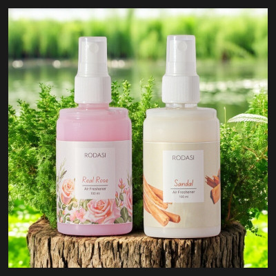 RODASI REAL ROSE SANDAL Car Freshener Spray RDS_Z_FRRSD100ML(2 x 100 ml)
