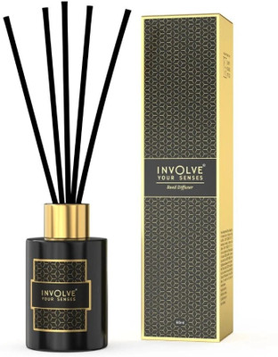 Involve Golden Glory Reed Diffuser Sticks, Home Fragrance, Decor and Gifts - reed Diffuser Set Golden Glory Reed Diffuser Set(60 ml)