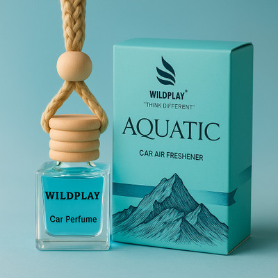 Wildplay AQUA Car Freshener Diffuser Aquatic Car Air Freshener Hanging Perfume Luxury Aquatic Car Air Freshener Car Perfume Long Lasting(10 ml)