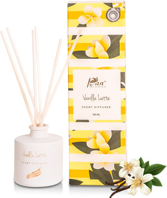 Pan Aromas Vanilla Latte Crystal Collection - Reed Diffuser Set Vanilla Latte Crystal Collection - Reed(100 ml)