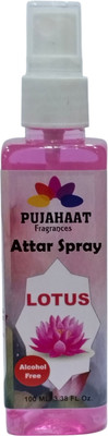 Pujahaat Lotus | Kamal Attar Spray, 100ml Non Alcoholic Spray, Religious Mist | Air Freshener Spray Lotus | Kamal Attar Spray | 100ml Non Alcoholic Spray | Religious Mist | Air Freshener(100 ml)